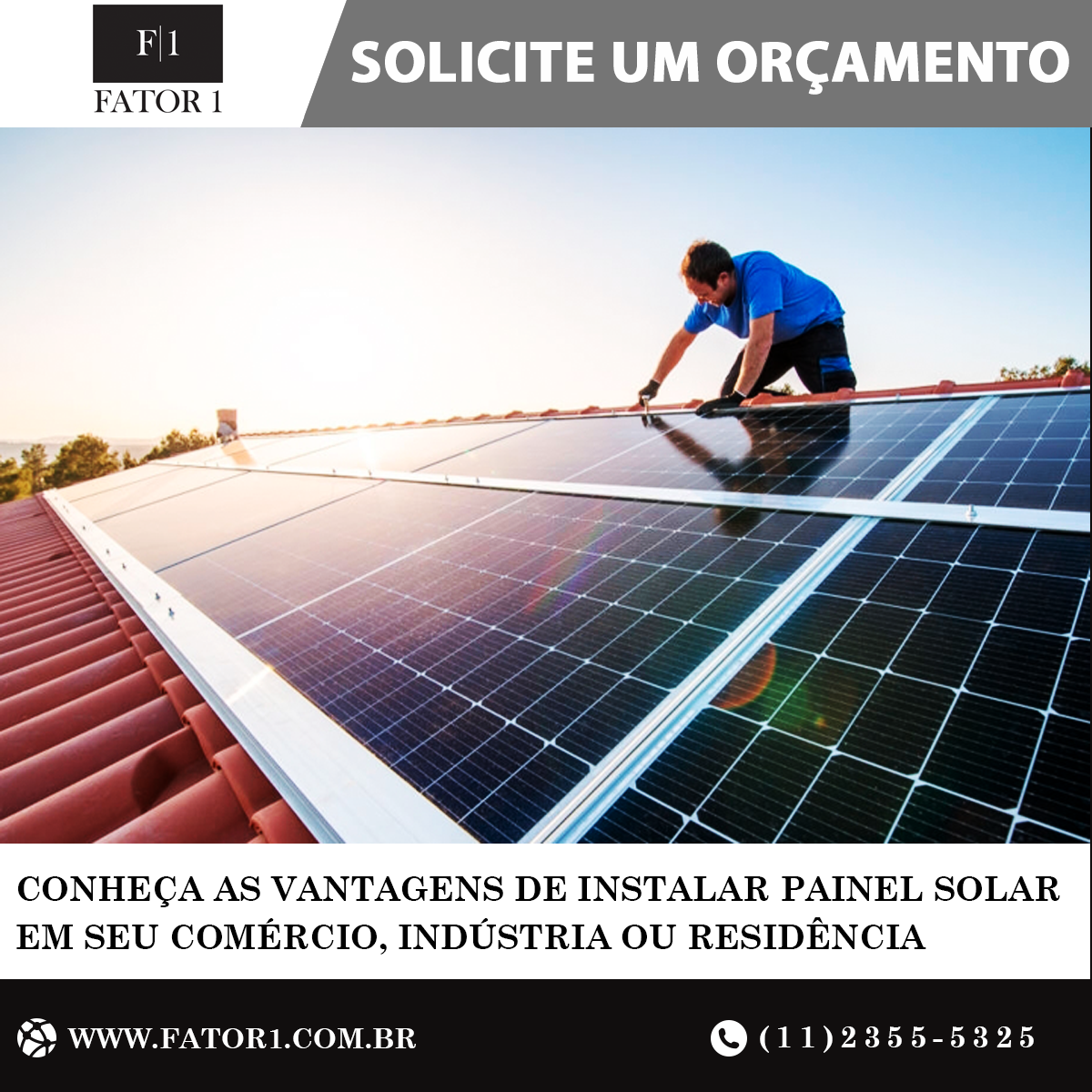 Conheça as vantagens de instalar painel solar em seu Comércio, indústria ou Residência!